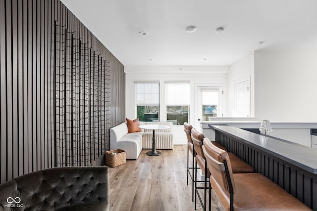 kitchen featuring wood finished floors