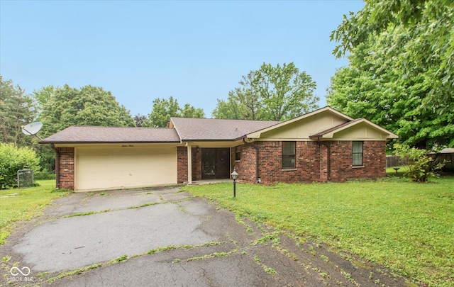 1612 Westbay Ct, Indianapolis, IN 46260 - single story home with an attached garage, driveway, and brick siding