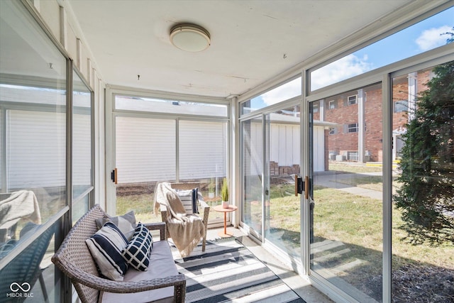 view of sunroom / solarium