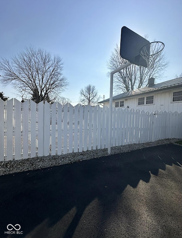 exterior space with fence