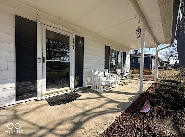 view of patio / terrace featuring a porch