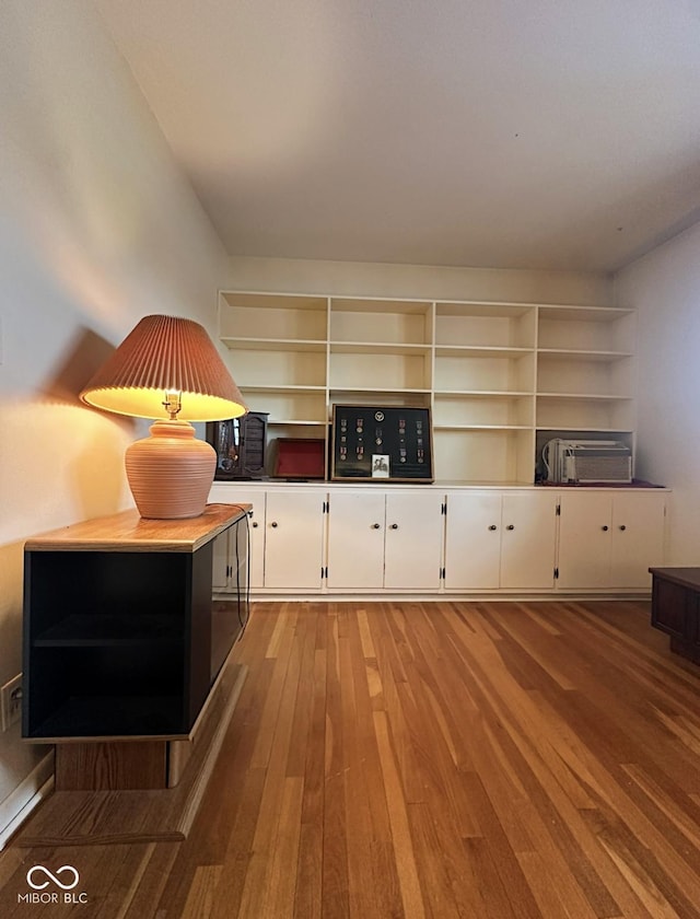 interior space featuring wood finished floors