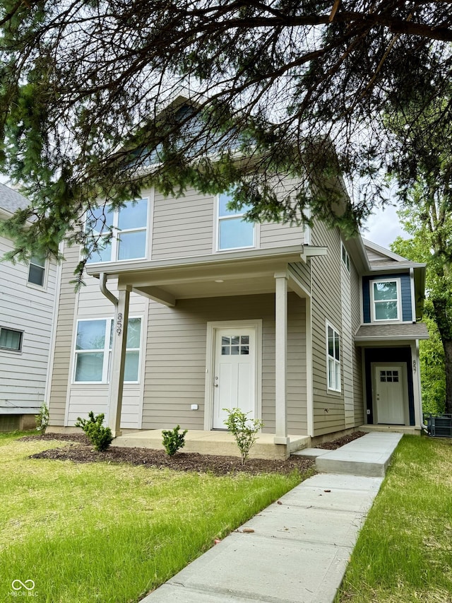 857 N Oakland Ave, Indianapolis, IN 46201 - view of front of house with a front yard