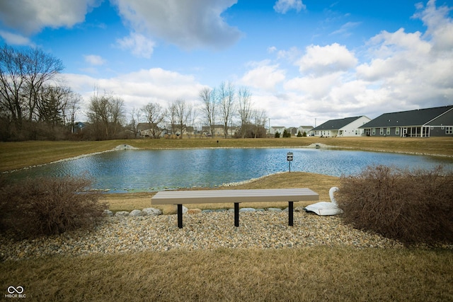 water view with a residential view