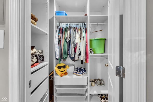 view of closet