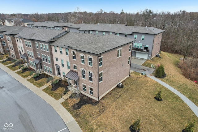 bird's eye view featuring a residential view