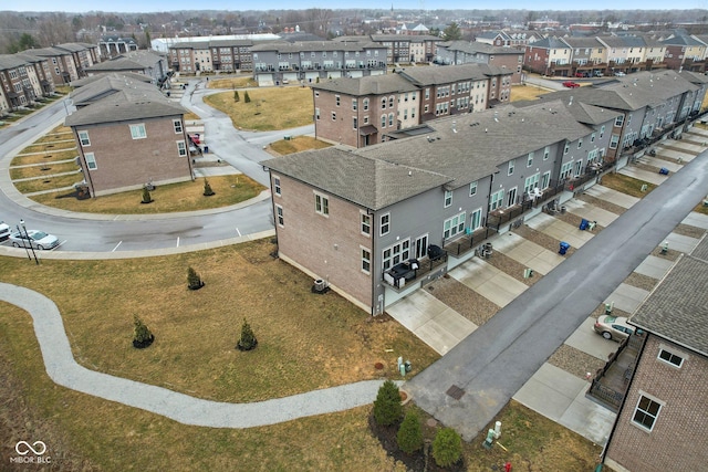 drone / aerial view featuring a residential view