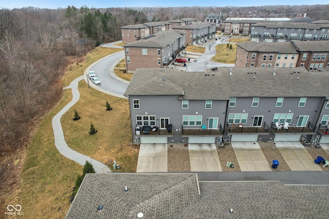 birds eye view of property featuring a residential view