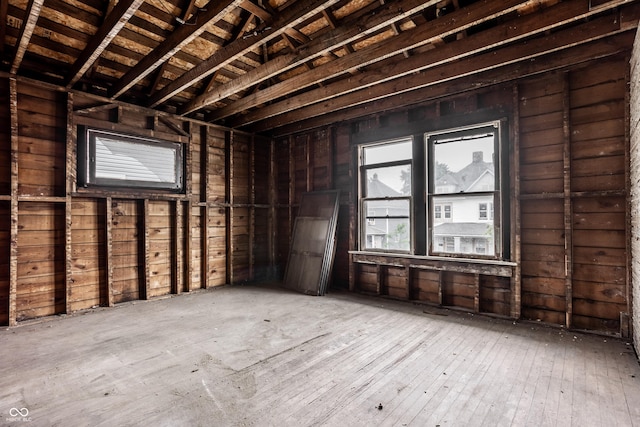 miscellaneous room featuring hardwood / wood-style floors