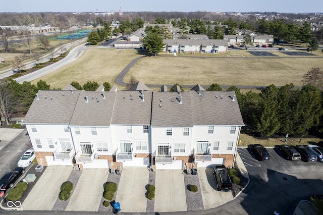 birds eye view of property featuring a residential view