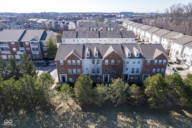 birds eye view of property featuring a residential view