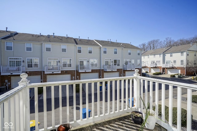 balcony with a residential view