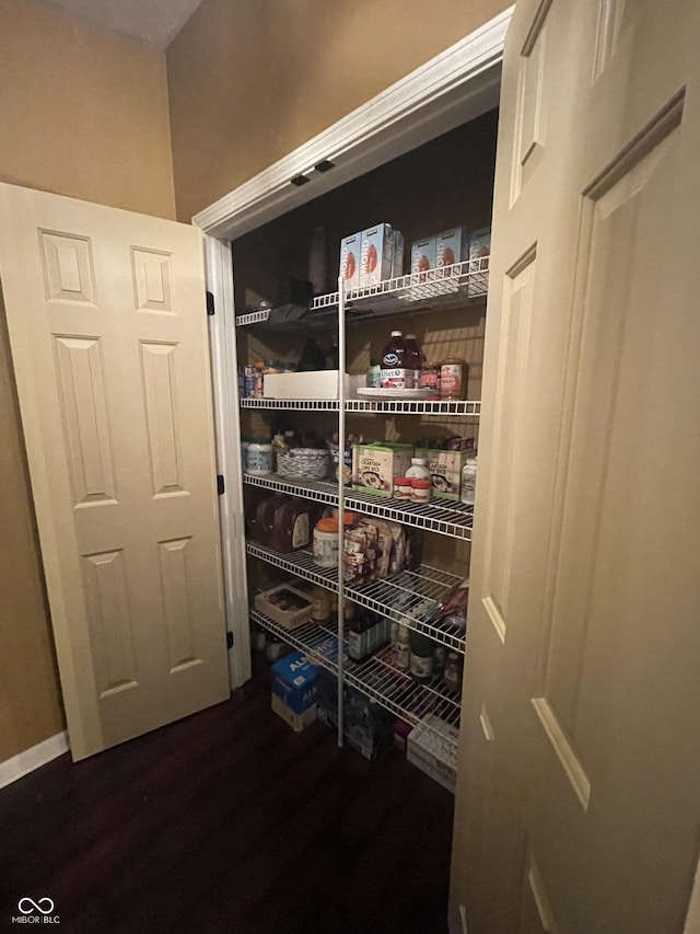 view of pantry