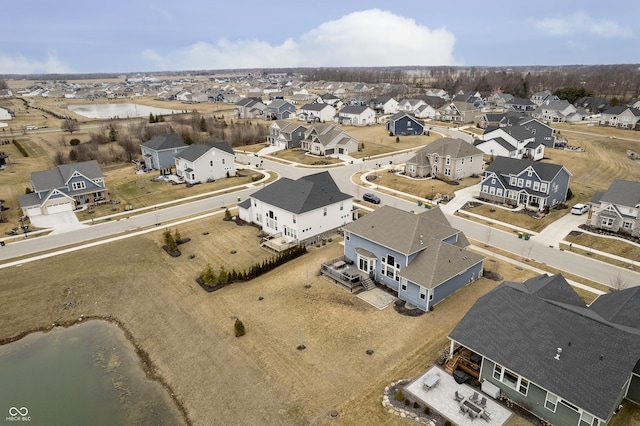 aerial view featuring a residential view