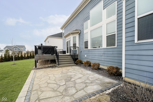 view of patio / terrace featuring a wooden deck