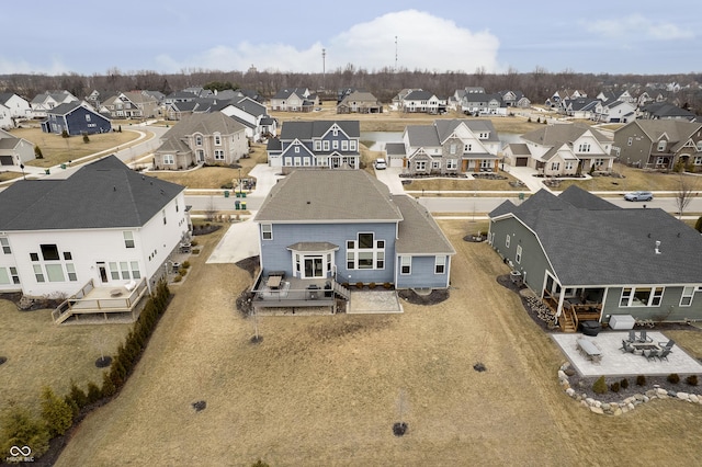 drone / aerial view featuring a residential view