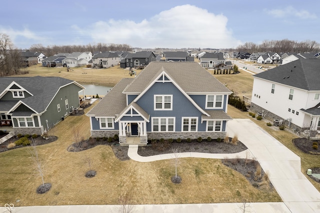 exterior space with a residential view