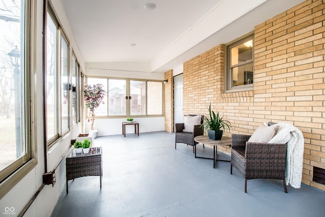 view of sunroom / solarium