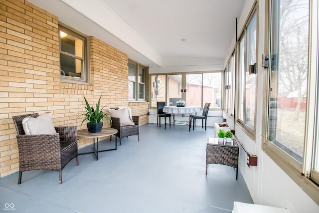 view of sunroom / solarium