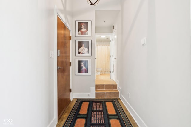 hall with baseboards