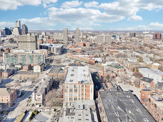 aerial view featuring a view of city