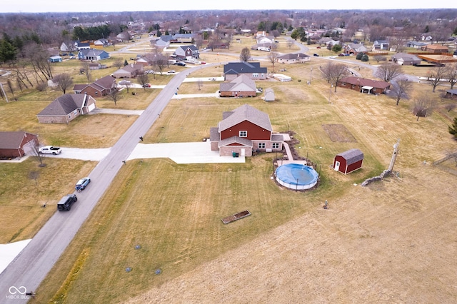 birds eye view of property featuring a residential view