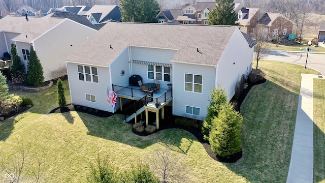 drone / aerial view featuring a residential view