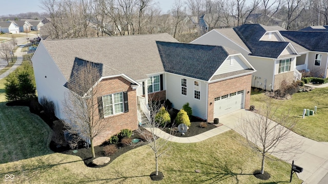 drone / aerial view featuring a residential view