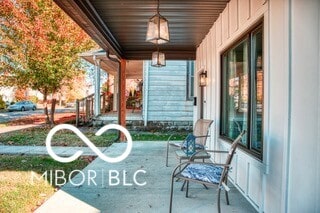 view of patio featuring covered porch