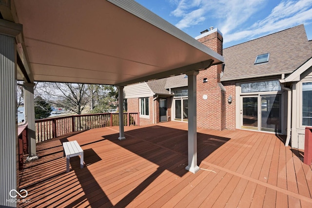 view of wooden terrace