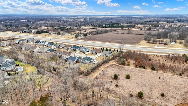 aerial view featuring a residential view