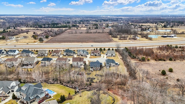 birds eye view of property featuring a residential view