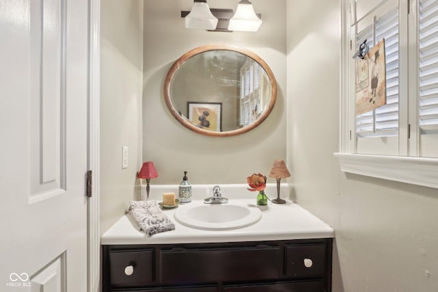 bathroom featuring vanity