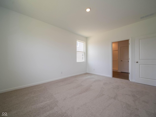 1366 Foxtail Ln, Greenwood, IN 46143 - carpeted spare room featuring baseboards and recessed lighting
