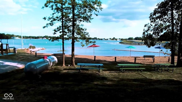 view of water feature