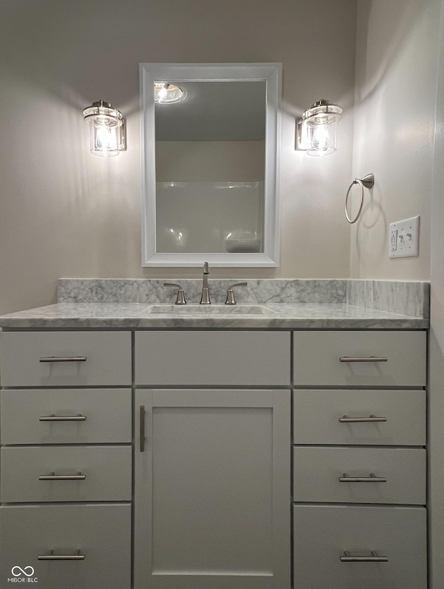 bathroom with vanity