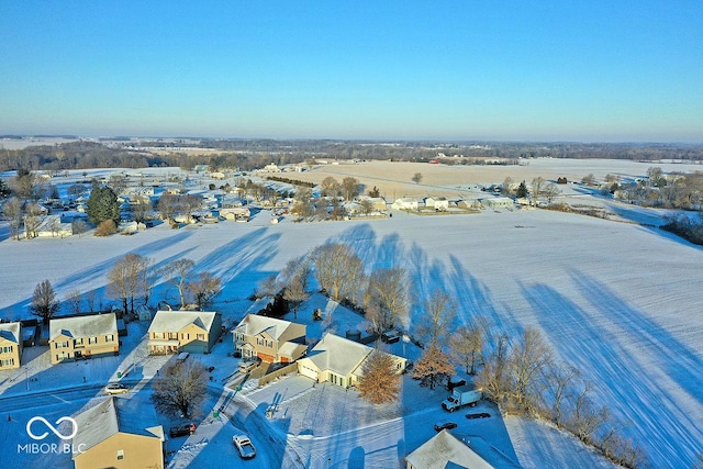 bird's eye view featuring a residential view