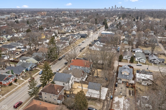 drone / aerial view featuring a residential view