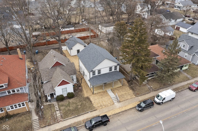 birds eye view of property featuring a residential view