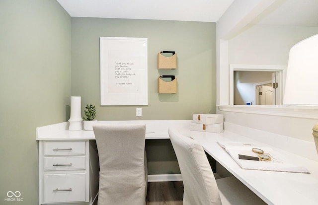 bathroom featuring wood finished floors