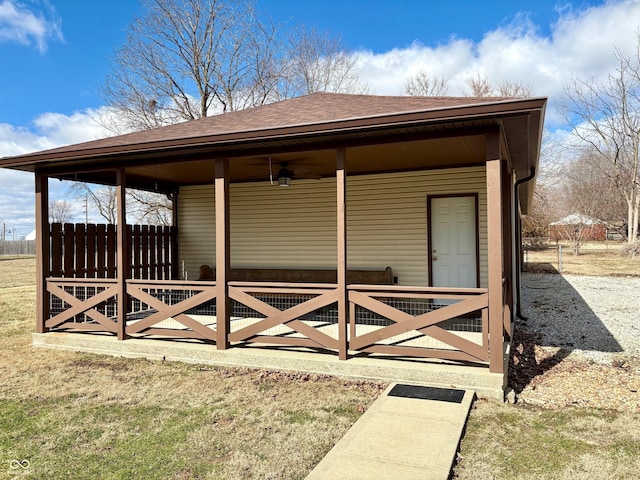 view of outdoor structure