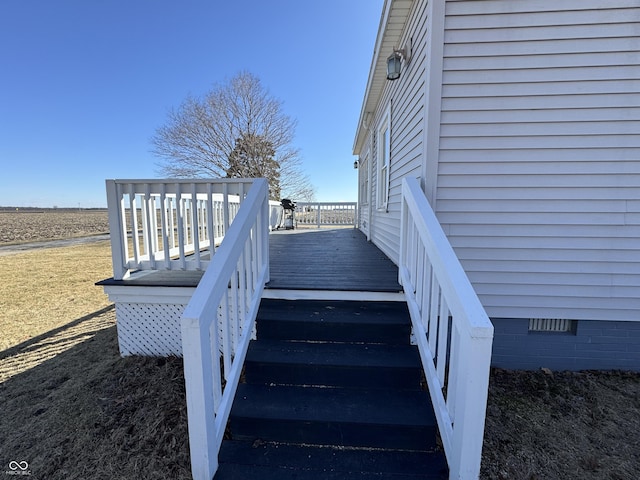 view of stairs