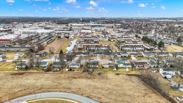 bird's eye view with a residential view