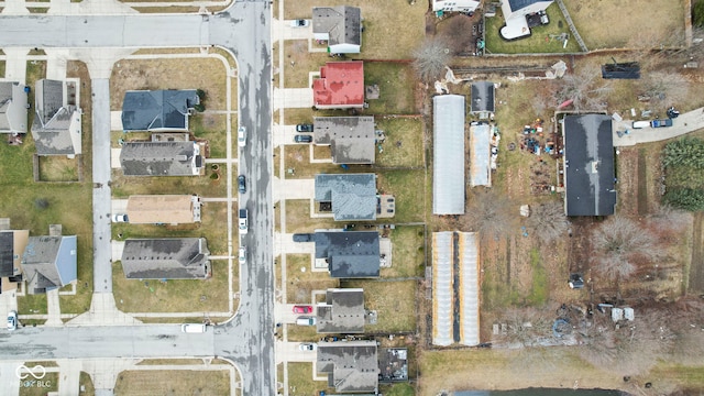 aerial view featuring a residential view