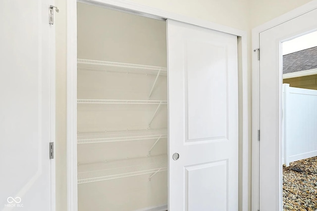 view of closet