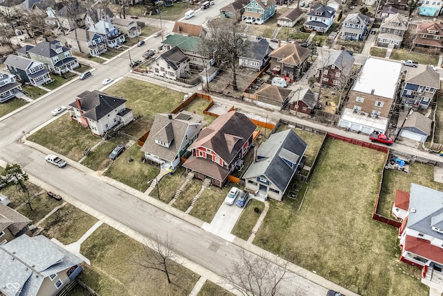 drone / aerial view featuring a residential view