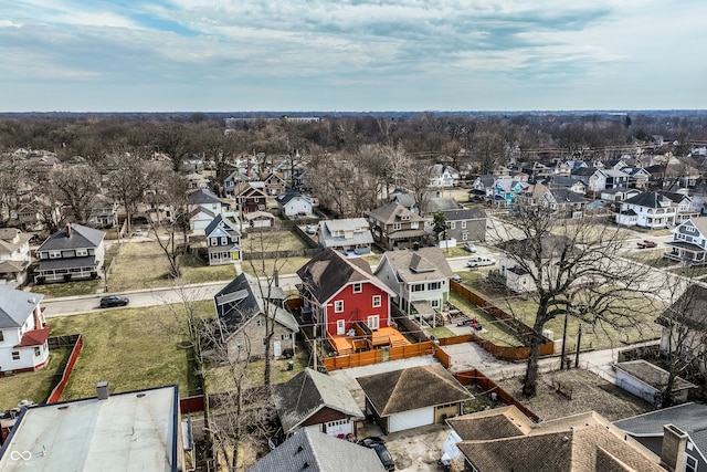 drone / aerial view featuring a residential view