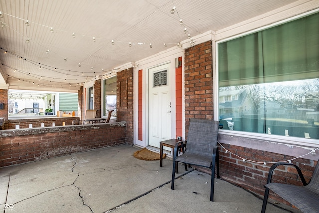 view of patio / terrace featuring covered porch