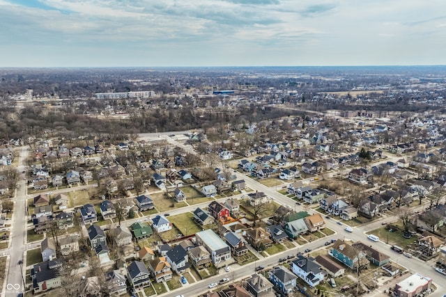 bird's eye view featuring a residential view