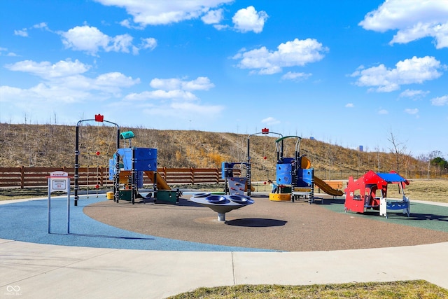 community playground featuring fence